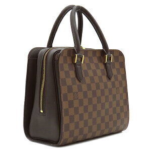 Louis Vuitton leather Ebene Triana Brown canvas handbag Damier